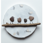 tableau bois flotte galets